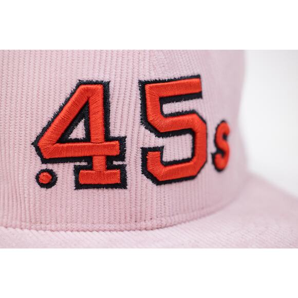 Houston Astros "Pink Corduroy" Double Trophy Fitted Hat Size 7 - Picture 2 of 4